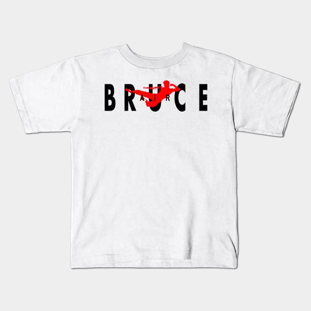 Air Bruce Kids T-Shirt by peekxel